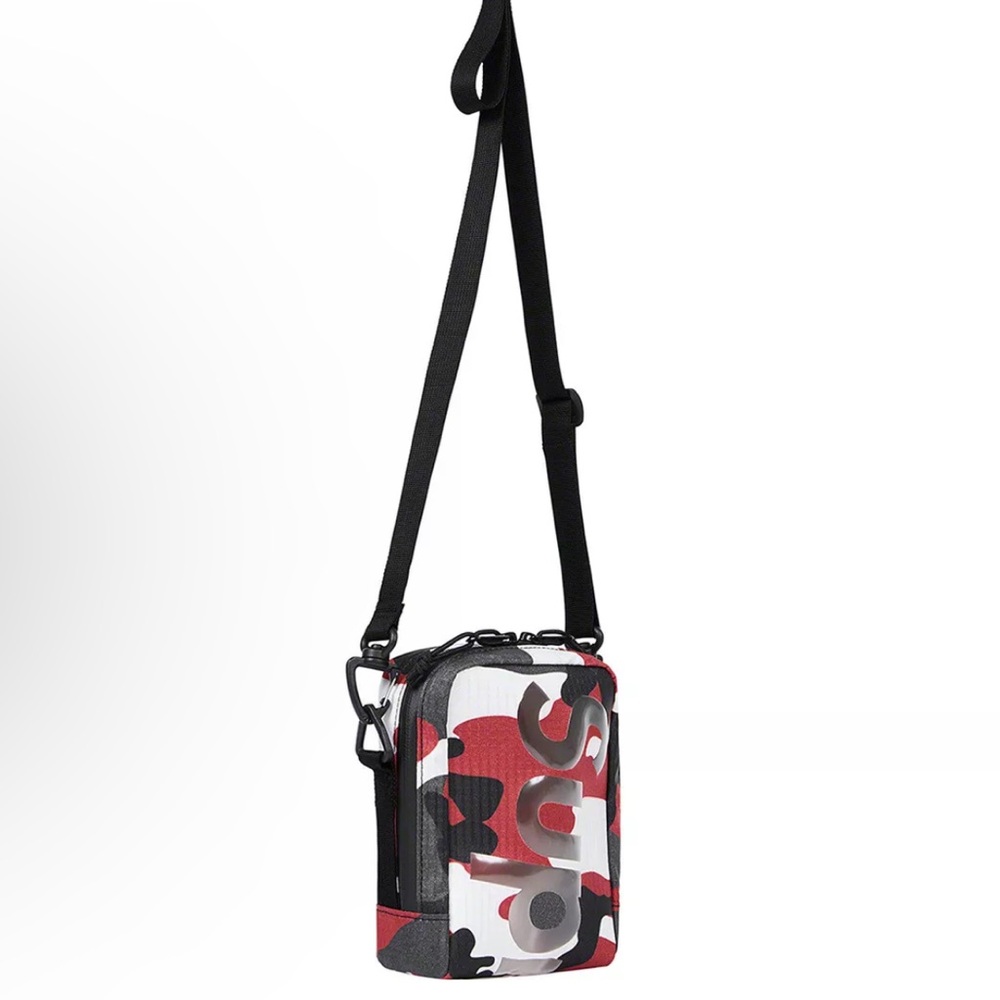 Supreme red camouflage crossbody